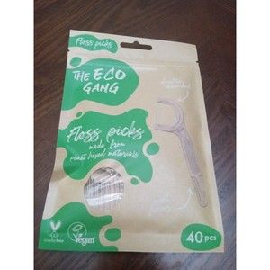 The Eco Ganga Floss Picks 40 Ct, Eco Friendly BPA Free Eco Gang Natural